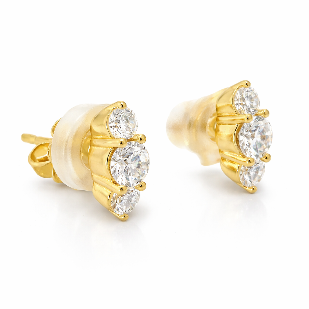 0.43CT Diamond Fashion Earring 14k Yellow Gold