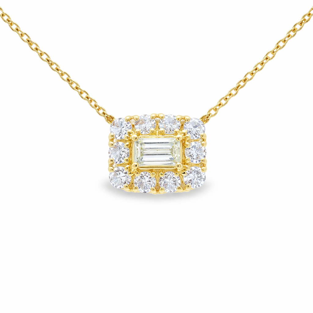 0.50ct diamond pendant in 18k yellow gold – Niara