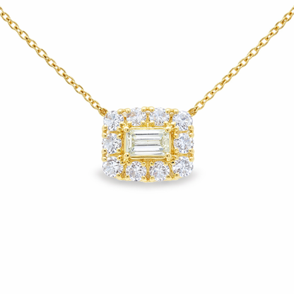 0.50ct diamond pendant in 18k yellow gold – Niara