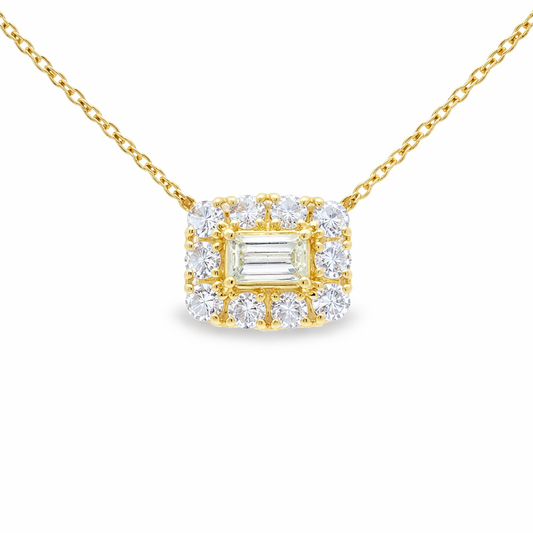 0.50ct diamond pendant in 18k yellow gold – Niara
