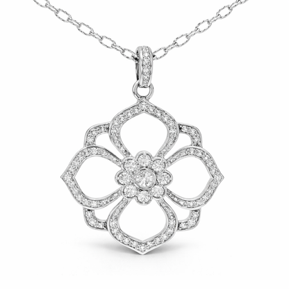 1.09ct diamond pendant in 14k white gold – Niara