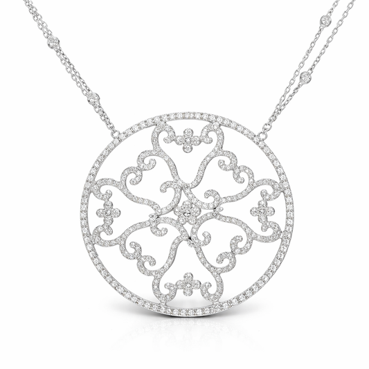 3.55ct diamond pendant in 14k white gold – Niara