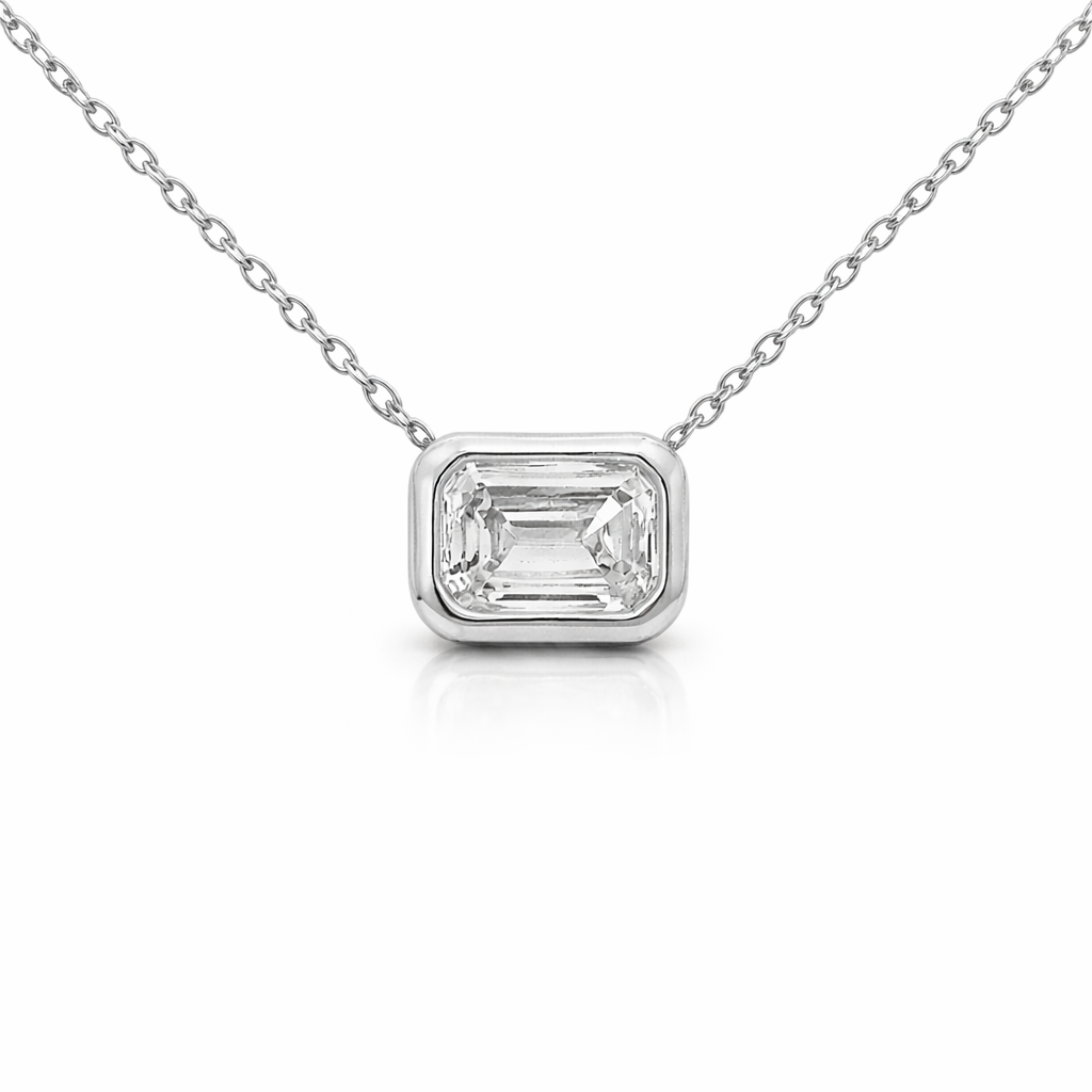0.43ct diamond pendant in 18k white gold – Niara