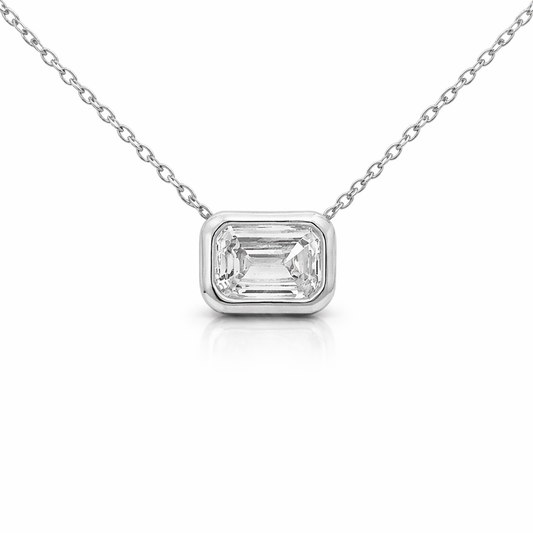 0.43ct diamond pendant in 18k white gold – Niara