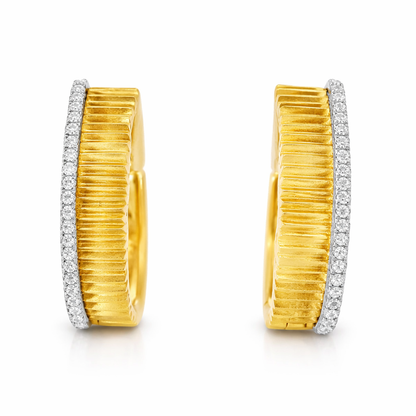 0.14CT Diamond 14k Yellow Gold Earring