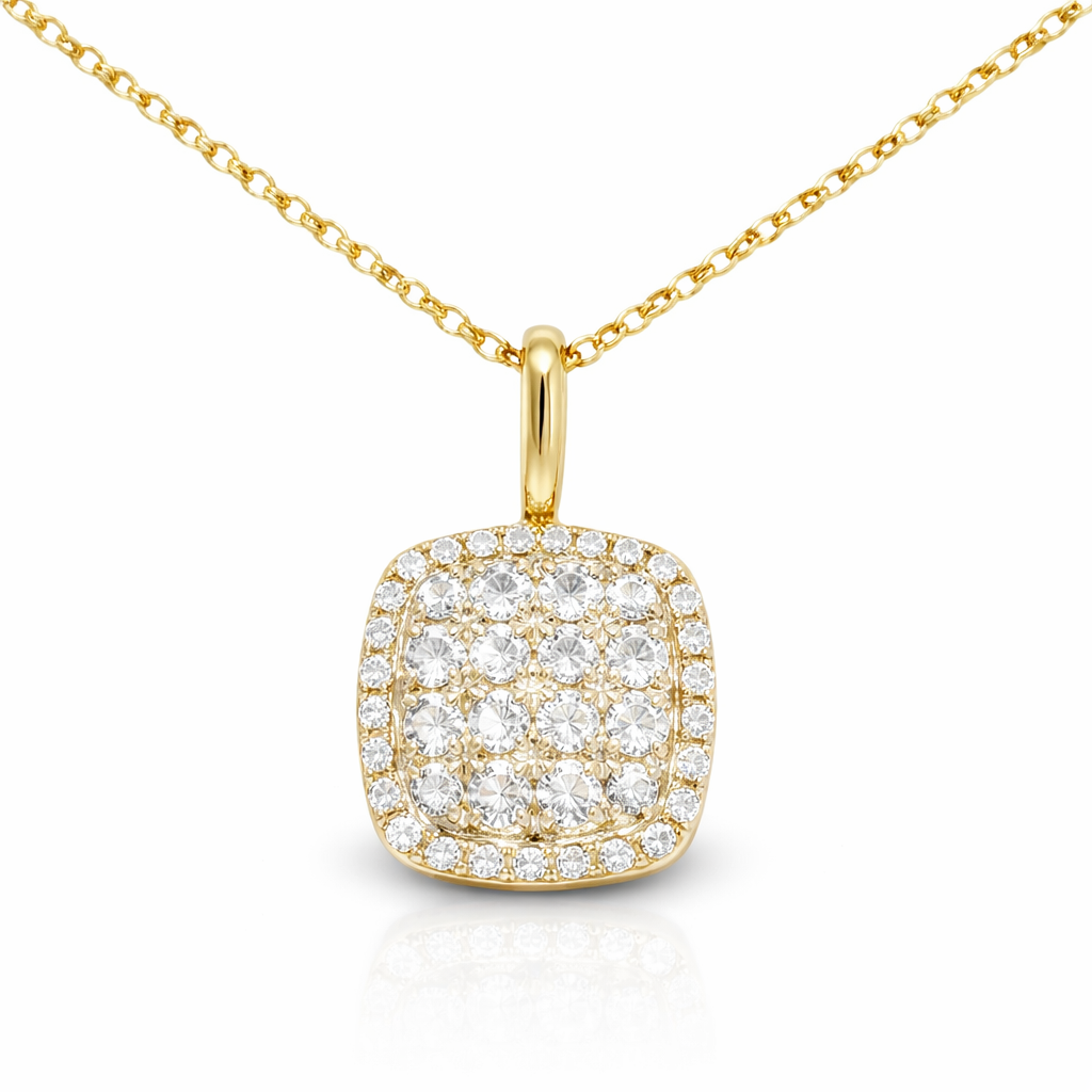 0.37ct diamond pendant in 18k yellow gold – Niara