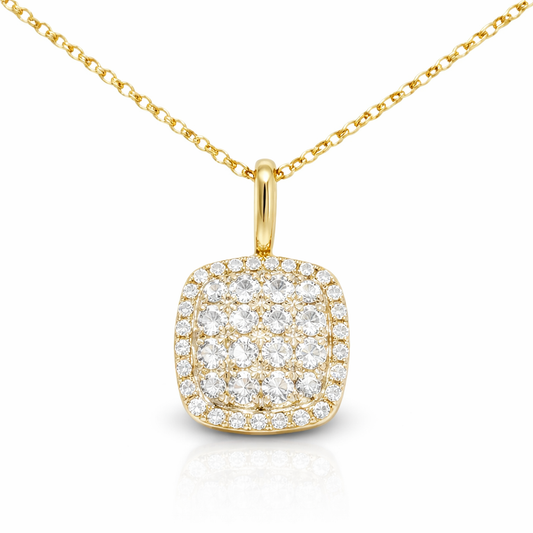 0.37ct diamond pendant in 18k yellow gold – Niara