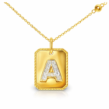0.19ct diamond pendant in 14k yellow gold – Niara