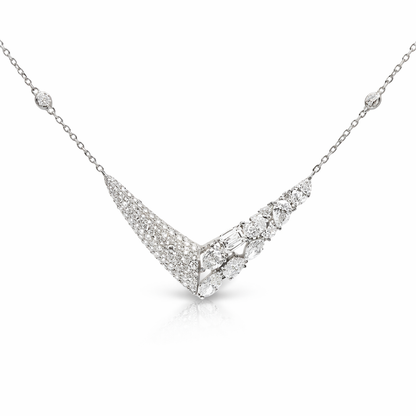 2.50ct diamond pendant in 18k white gold – Niara
