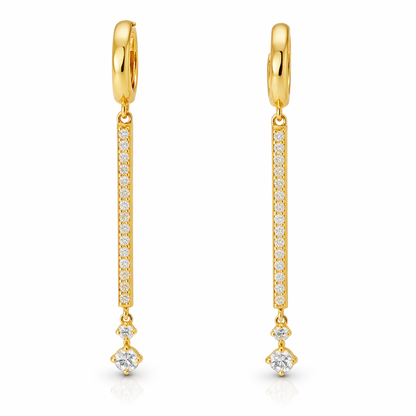 0.43CT Diamond Earring 14k Yellow Gold