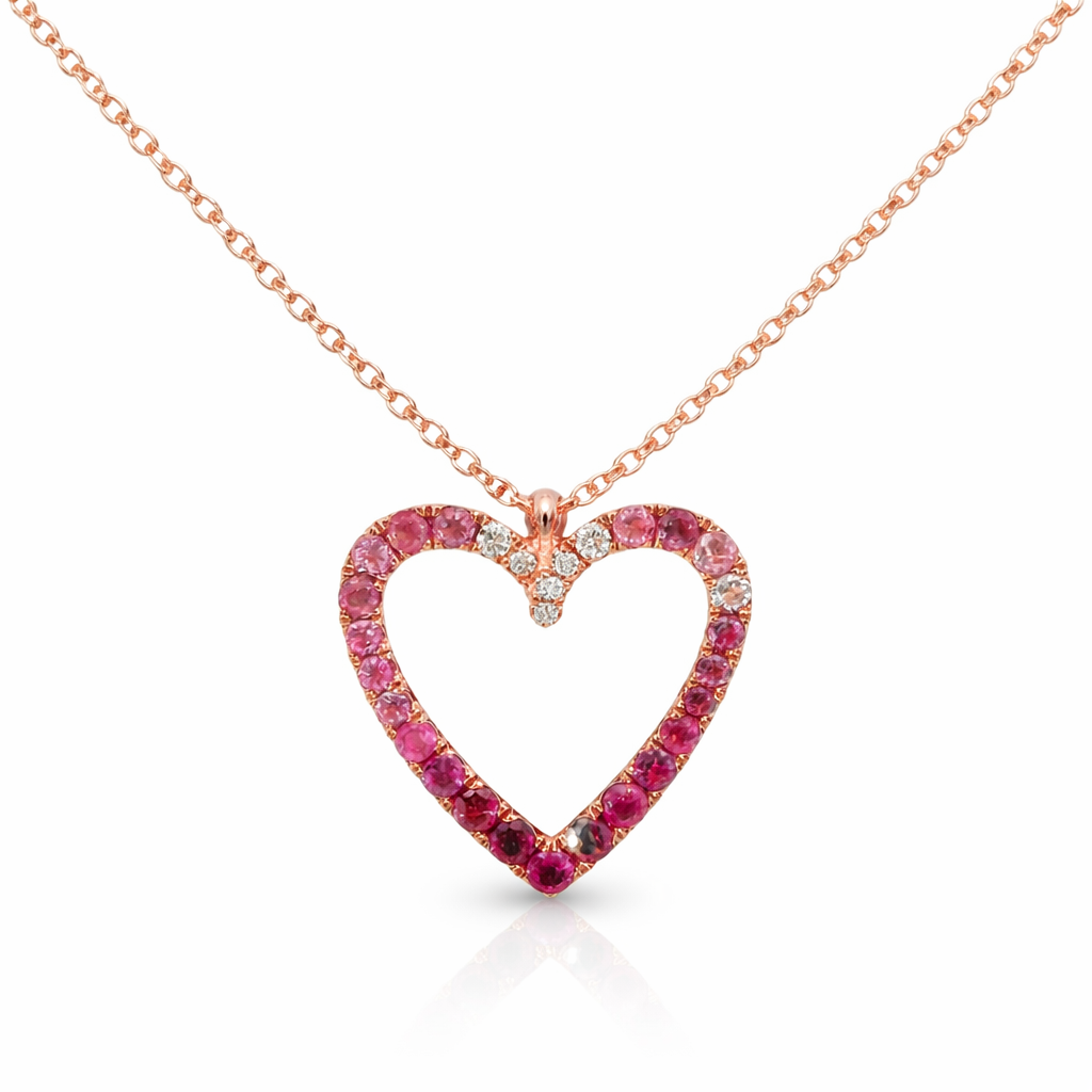 0.05ct diamond pendant in 14k rose gold – Niara