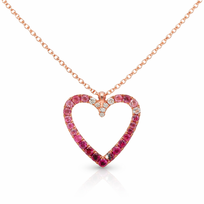 0.05ct diamond pendant in 14k rose gold – Niara