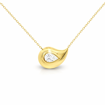 0.73ct lab grown diamond pendant in 14k yellow gold – Niara