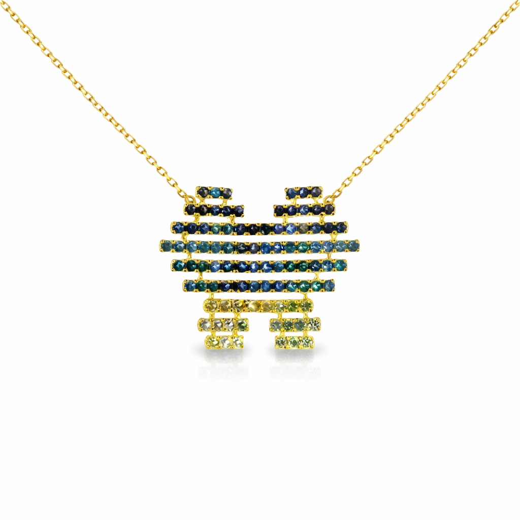 1.43ct sapphire pendant in 14k yellow gold – Niara