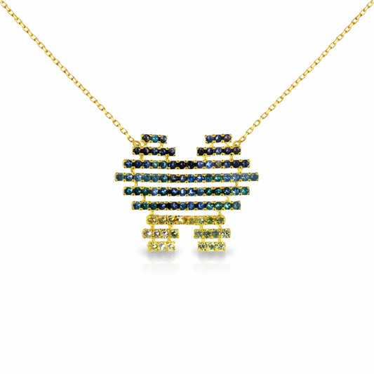 1.43ct sapphire pendant in 14k yellow gold – Niara