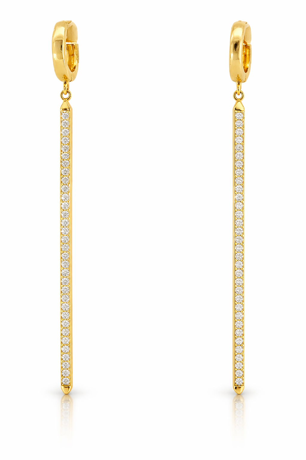 0.54Ct Diamond Earring 14k Yellow Gold