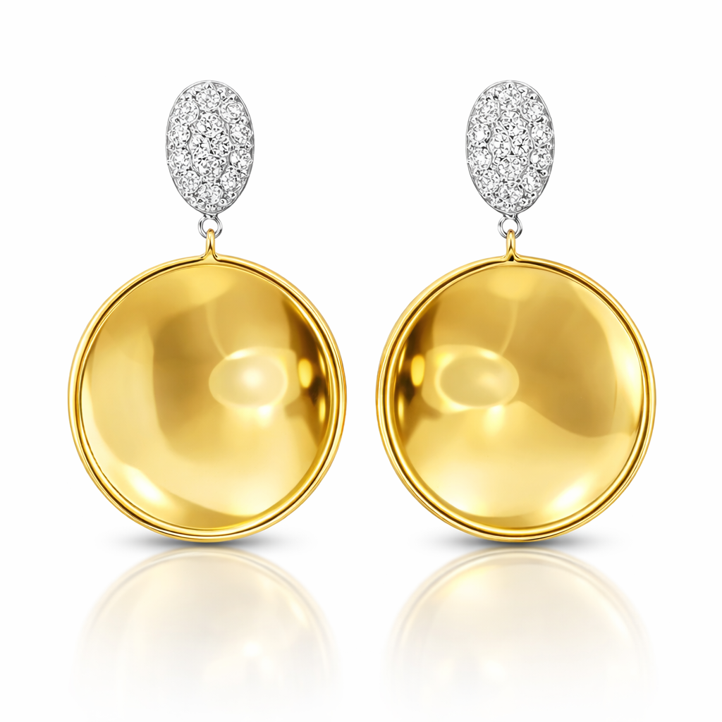 0.20CT Diamond 14k Yellow Gold Earring