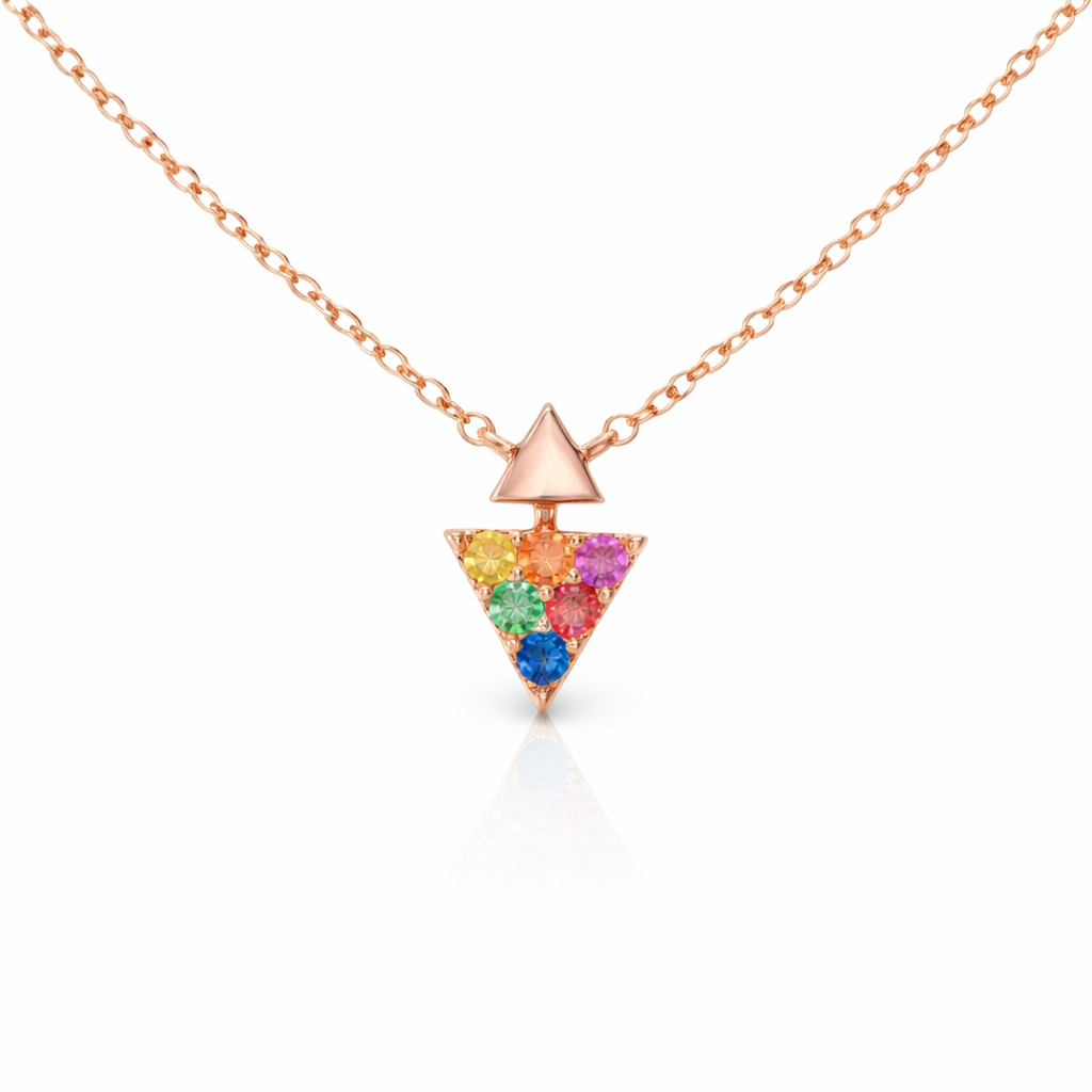 0.20ct sapphire pendant in 14k rose gold – Niara