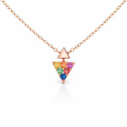 0.20ct sapphire pendant in 14k rose gold – Niara