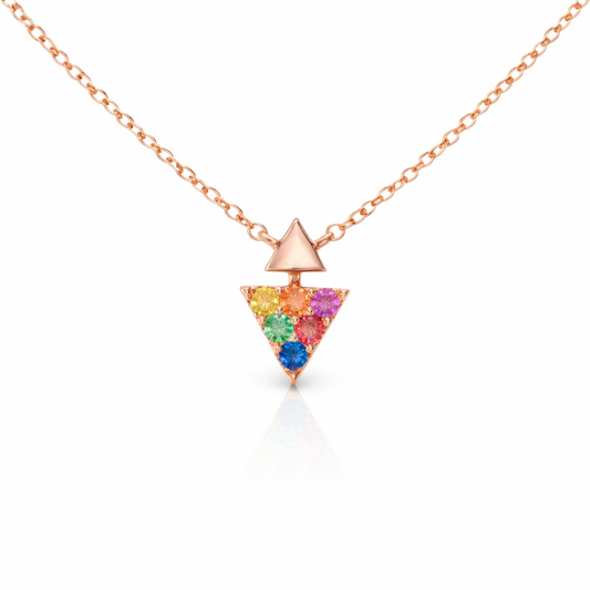 0.20ct sapphire pendant in 14k rose gold – Niara